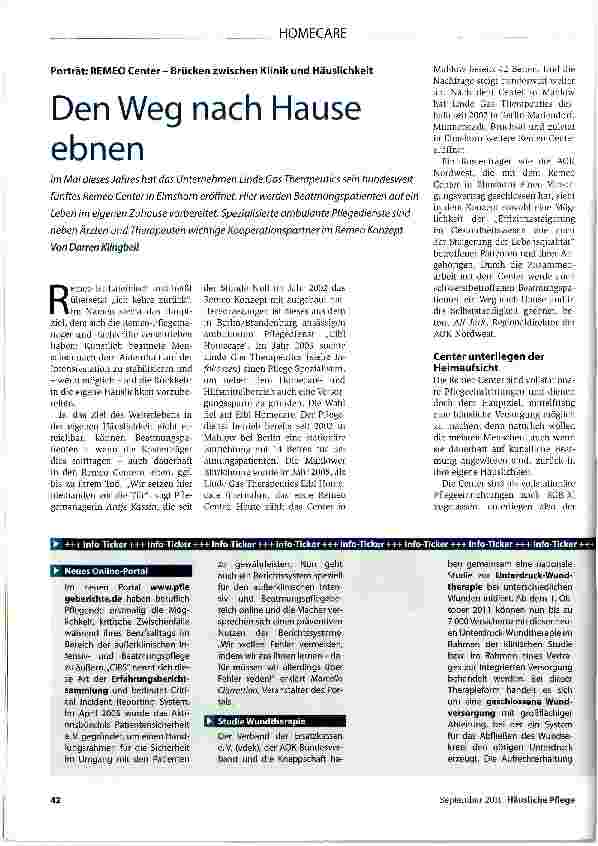 Vorschauseite 1: Den Weg nach Hause ebnen
