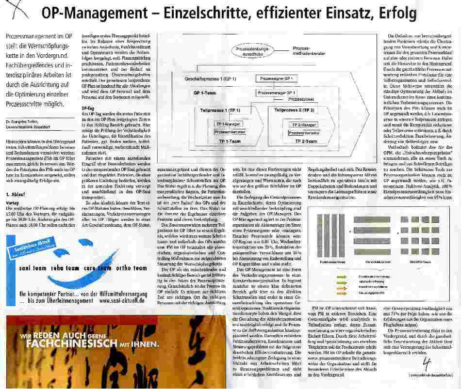 Vorschauseite 1: OP-Management - Einzelschritte, effizienter Einsatz, Erfolg