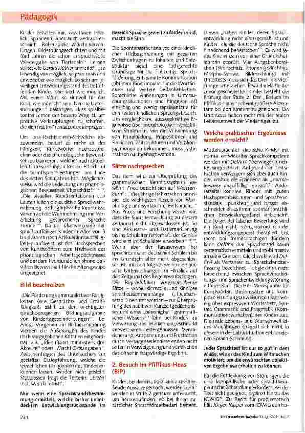 Vorschauseite 2: Sprachtest oder Stresstest -der Delfin4 in NRW