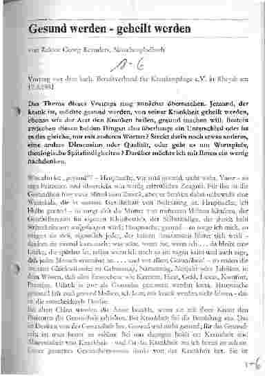 Vorschauseite 1: Gesund werden - geheilt werden