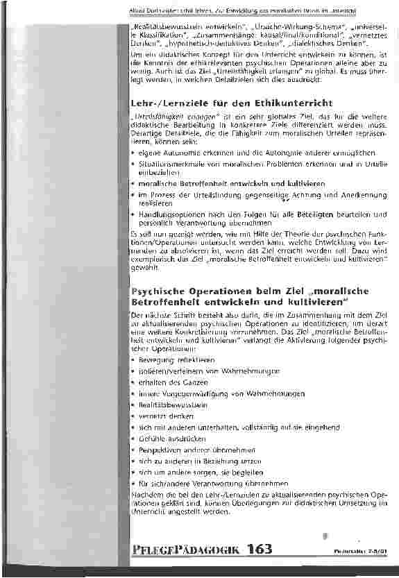 Vorschauseite 3: Ethik lehren: zur Entwicklung des moralischen Urteils im Unterricht