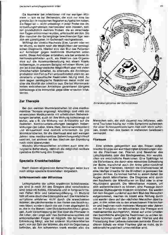Vorschauseite 3: Erkrankungen durch Würmer und Rickettsien