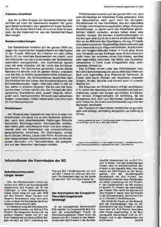 Vorschauseite 4: Erkrankungen durch Würmer und Rickettsien