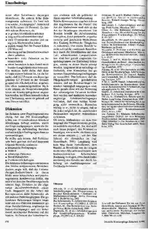 Vorschauseite 5: Eine Untersuchung zur psychischen Belastung von Krankenschwestern und Krankenpflegern
