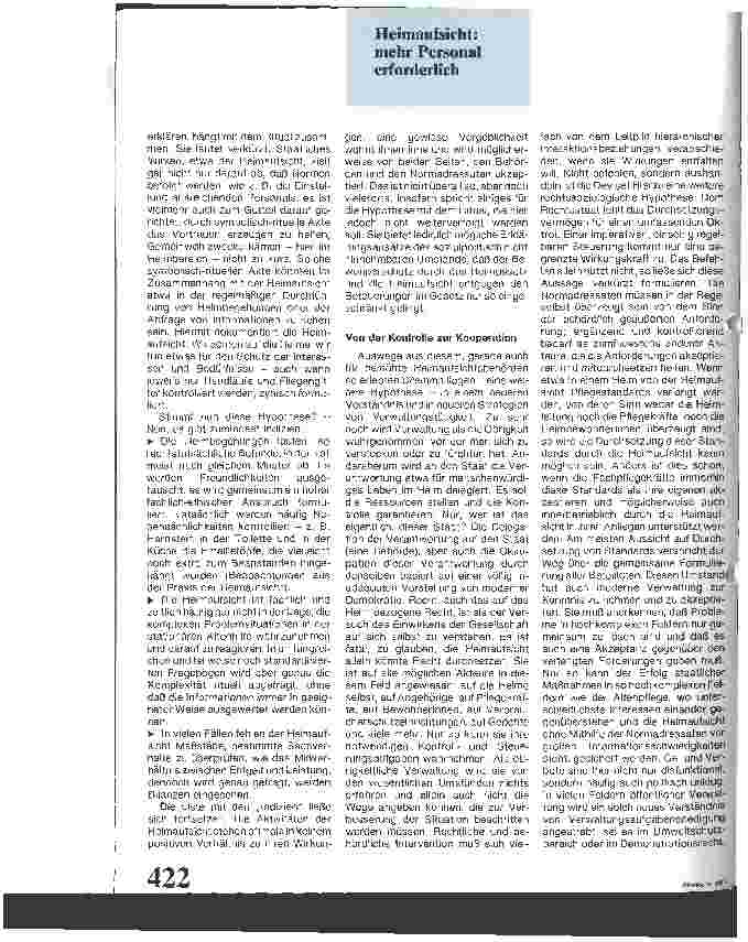 Vorschauseite 3: Heimaufsicht als Ritual - Von Kontrolle zu Kooperation