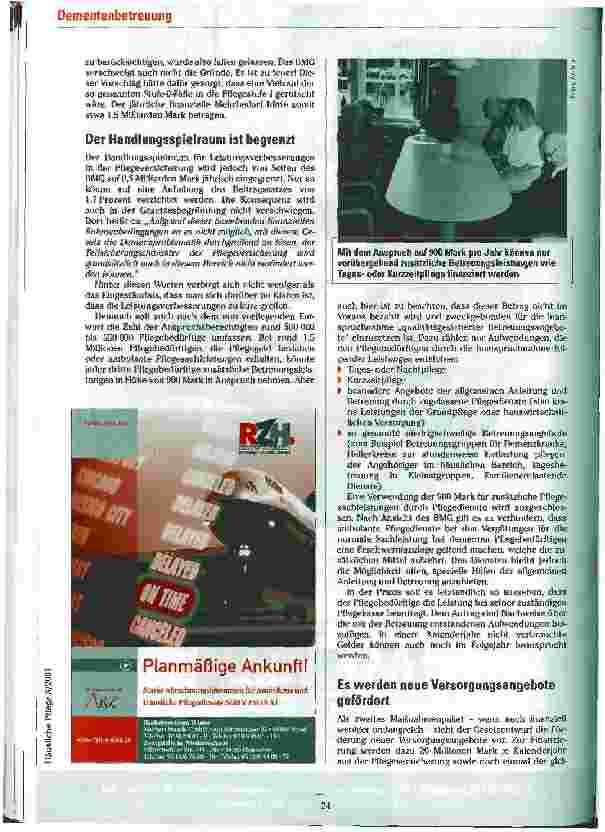 Vorschauseite 2: Ein Tropfen auf dem heißen Stein Dementenbetreuung