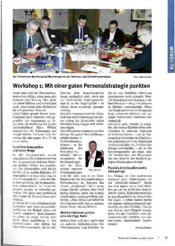 Vorschauseite 1: Workshop 1: Mit einer guten Personalstrategie punkten