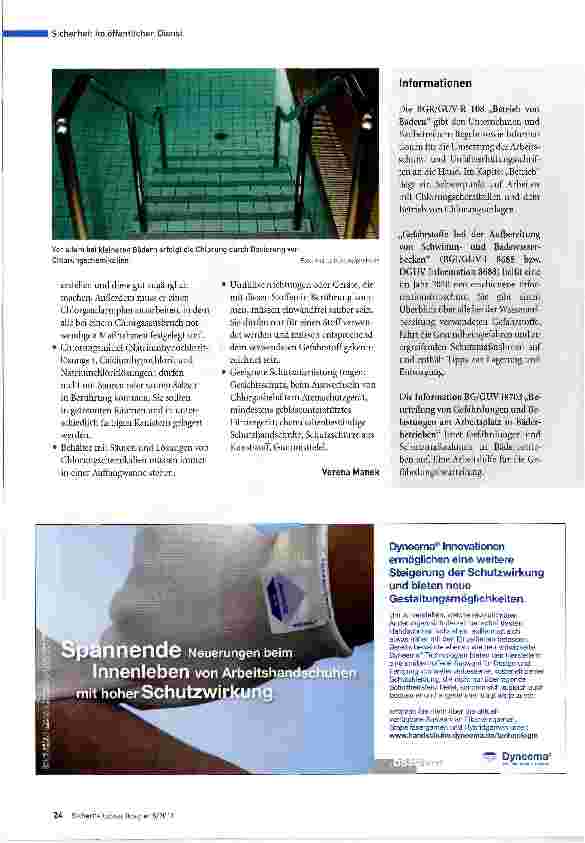 Vorschauseite 3: Vorsicht bei der Chlorung