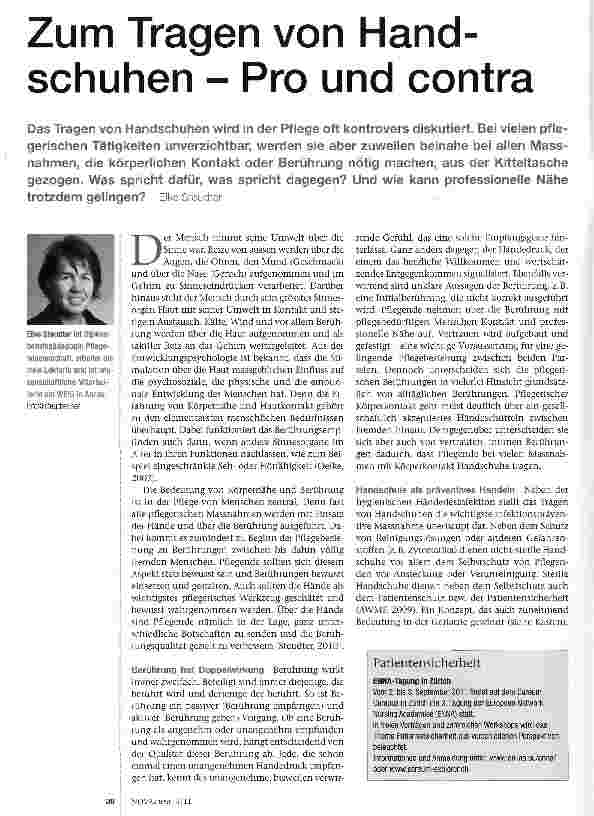 Vorschauseite 1: Zum Tragen von Handschuhen - Pro und contra