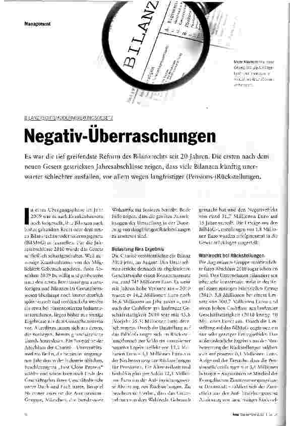 Vorschauseite 1: Negativ-Überraschungen