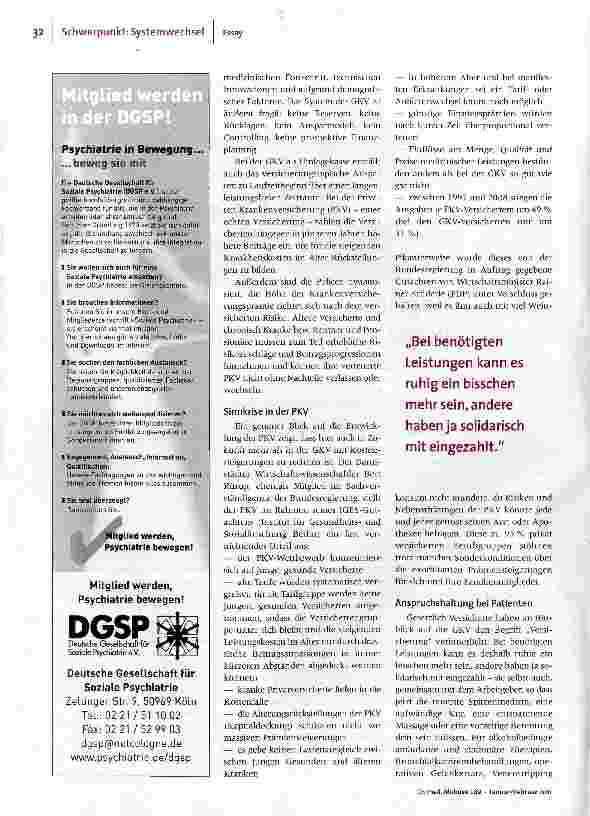 Vorschauseite 2: Kopflos in die Kopfpauschale