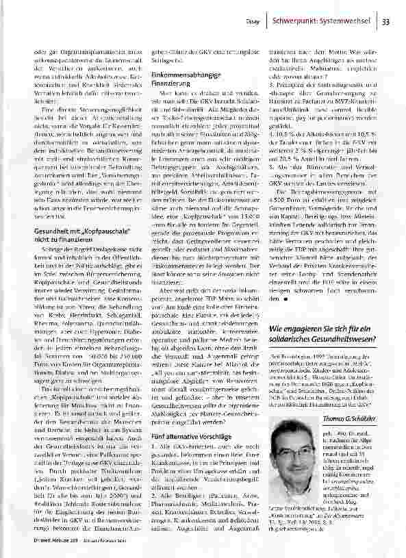 Vorschauseite 3: Kopflos in die Kopfpauschale