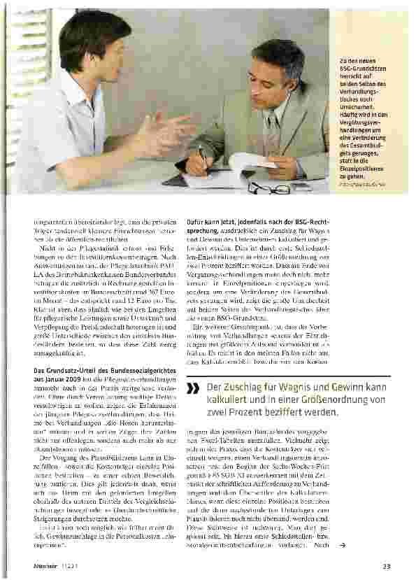 Vorschauseite 2: Vergütungstrends für Heime