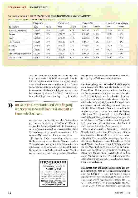 Vorschauseite 3: Vergütungstrends für Heime