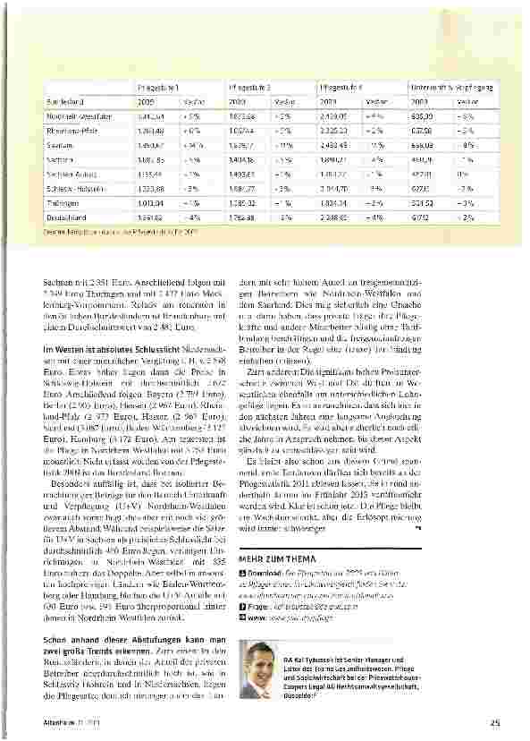 Vorschauseite 4: Vergütungstrends für Heime