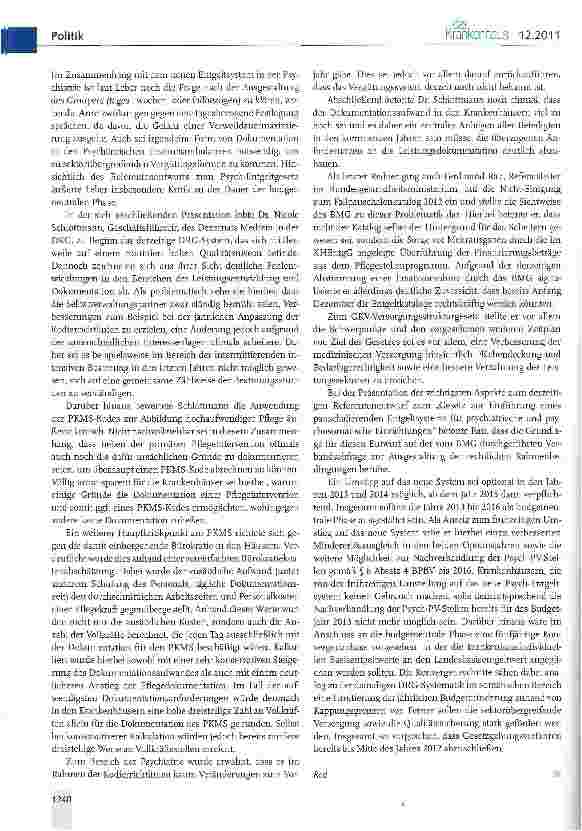Vorschauseite 3: Krankenhausfinanzierung 2012 im Fokus