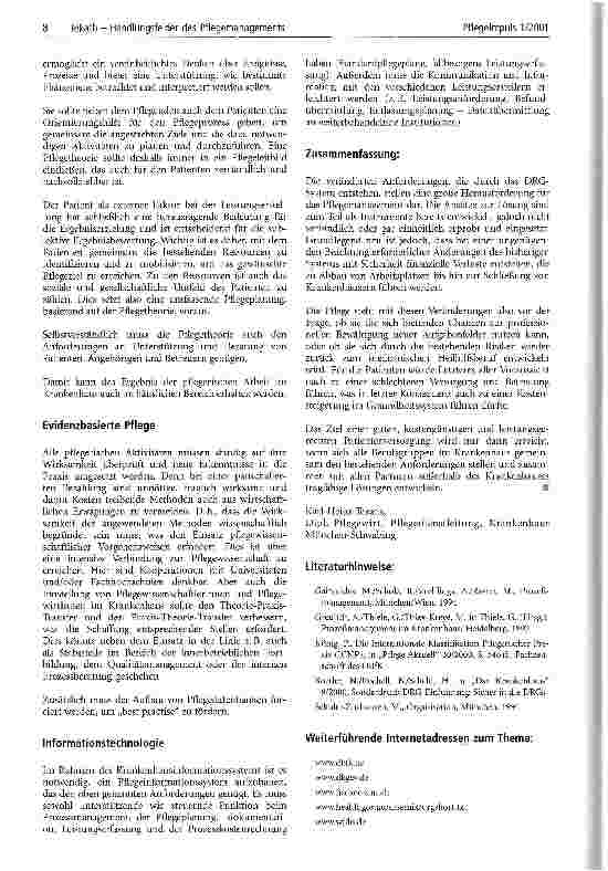 Vorschauseite 4: Handlungsfelder des Pflegemanagements im AR-DRG-System