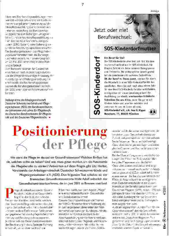 Vorschauseite 2: Stopp für Altenpflegegesetz