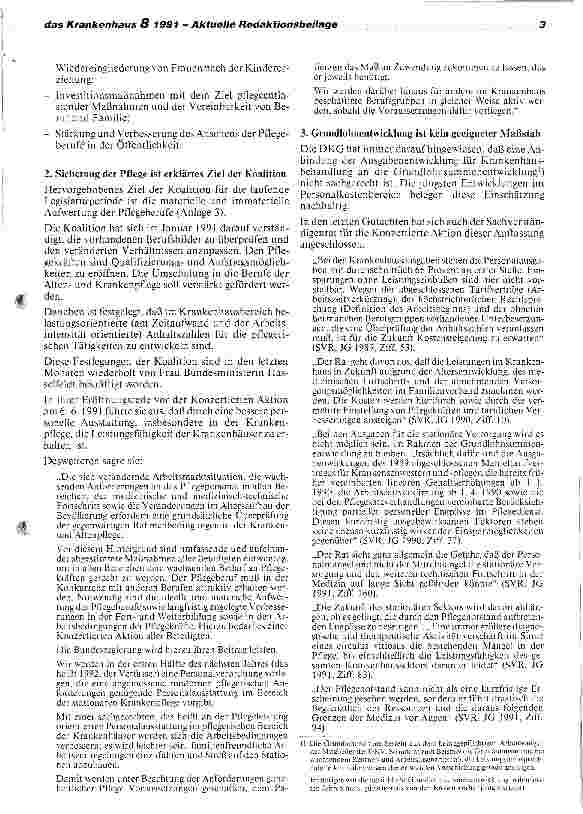 Vorschauseite 4: Hinweise der DKG zu den Budgetund Pflegesatzverhandlungen in den alten Bundesländern für 1992