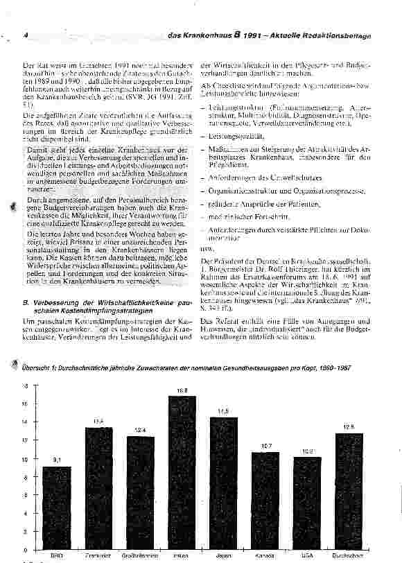 Vorschauseite 5: Hinweise der DKG zu den Budgetund Pflegesatzverhandlungen in den alten Bundesländern für 1992