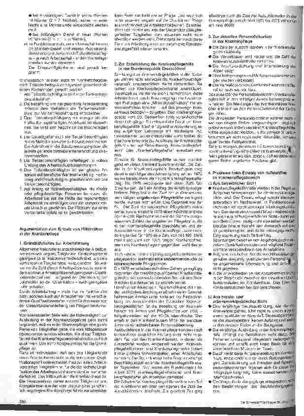 Vorschauseite 2: Personalsituation in der Krankenpflege sofort verbessern