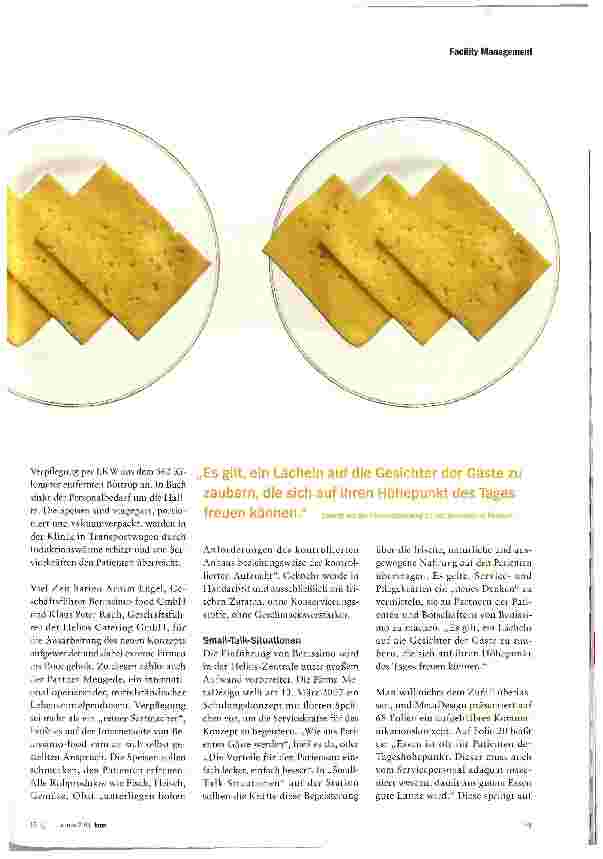 Vorschauseite 2: HELiOS-CATERINGKONZEPTImmer der gleiche Käse