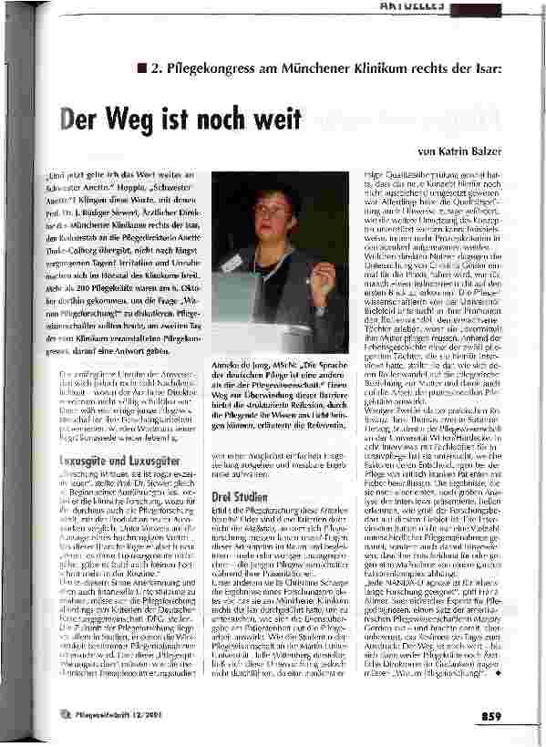 Vorschauseite 1: Der Weg ist noch weit