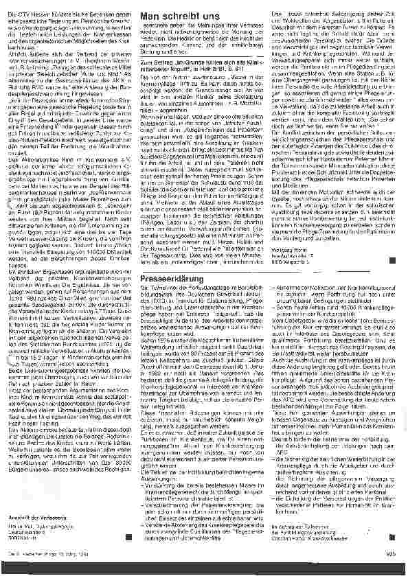 Vorschauseite 2: Freier Zugang zum Kind in der Klinik