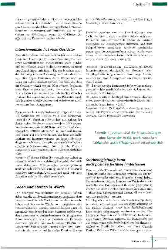 Vorschauseite 2: Zwischen Leben und Tod
