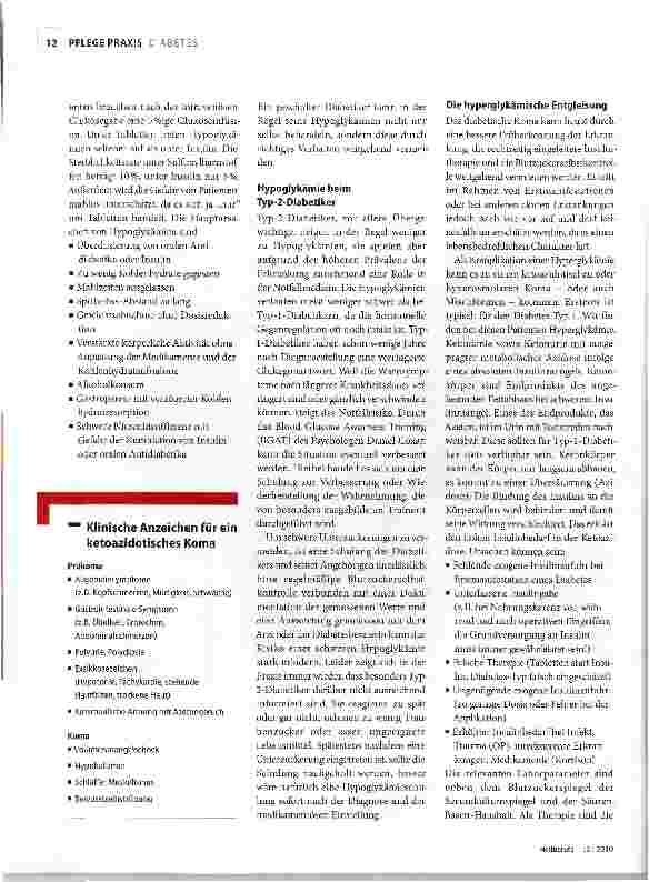 Vorschauseite 3: Notfall beim Diabetes mellitus