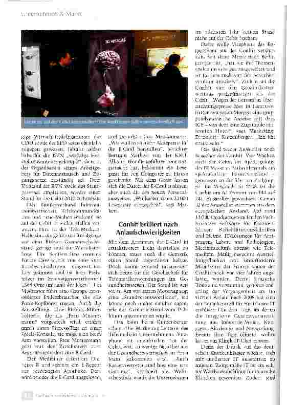 Vorschauseite 3: Cebit versus Conhit: Messen im Wettbewerb