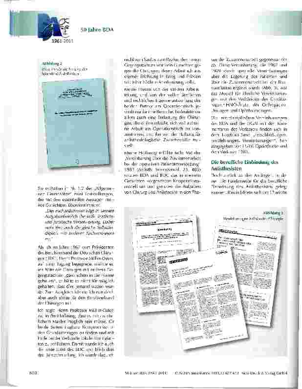 Vorschauseite 4: Wie der Berufsverband Deutscher Anästhesisten zu seinem ersten Juristen kam