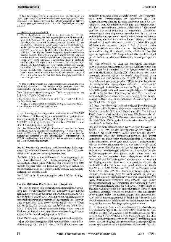 Vorschauseite 2: Undifferenziertes Leistungsentgelt nach §18 TVöD (VKA)Tarifvertrag für den öffentlichen Dienst (TVöD) §18 (VKA); Protokollerklärung Nr. 1 zu § 18 Abs. 4 TVöD (VKA) Satz 6