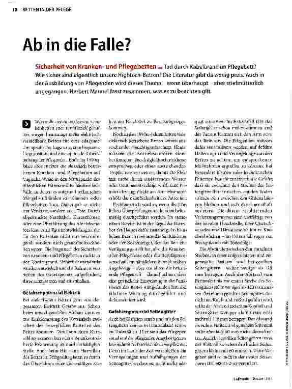 Vorschauseite 1: Ab in die Falle?