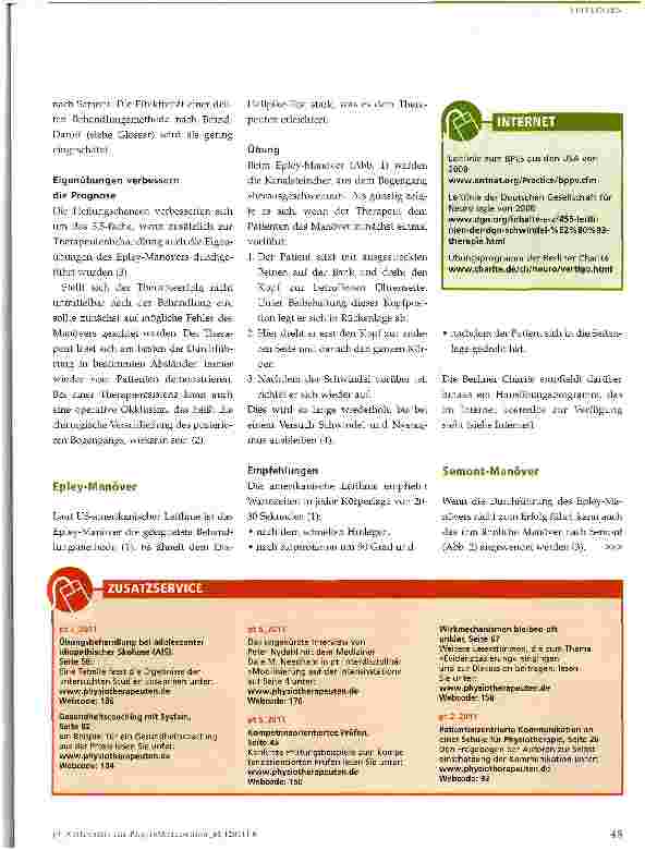 Vorschauseite 2: Benigner paroxysmaler Lagerungsschwindel (BPLS)