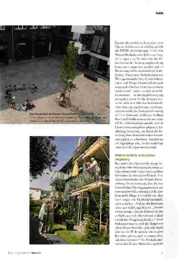 Vorschauseite 2: Weniger Heime, mehr Quartiere