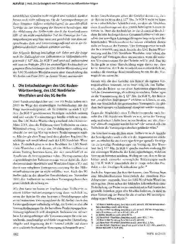 Vorschauseite 2: Die Zulässigkeit von Teilbeitritten zu Hilfsmittelverträgen