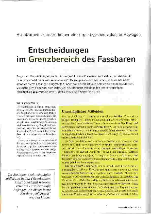 Vorschauseite 1: Entscheidungen im Grenzbereich des Fassbaren