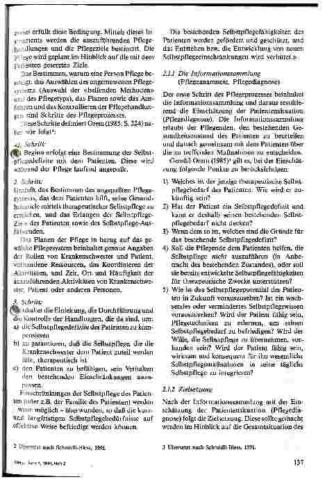 Vorschauseite 3: Pflegerisches Fachwissen nach dem Modell der Selbstpflege von Dorothea Orem - Teil 2: Die Anwendung in Praxis - Ausbildung - Forschung
