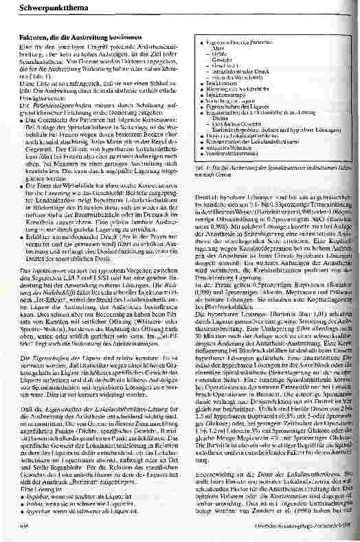 Vorschauseite 2: Spinalanästhesie