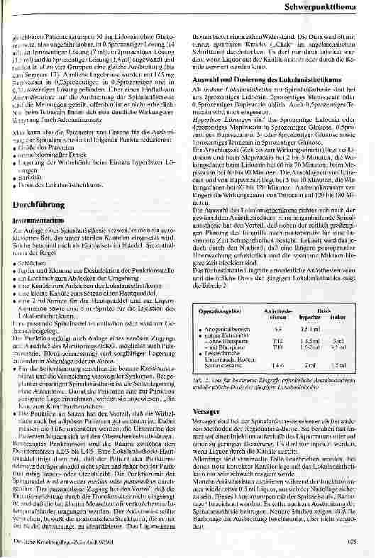 Vorschauseite 3: Spinalanästhesie