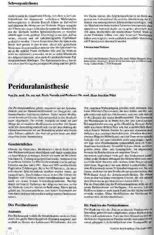 Vorschauseite 6: Spinalanästhesie