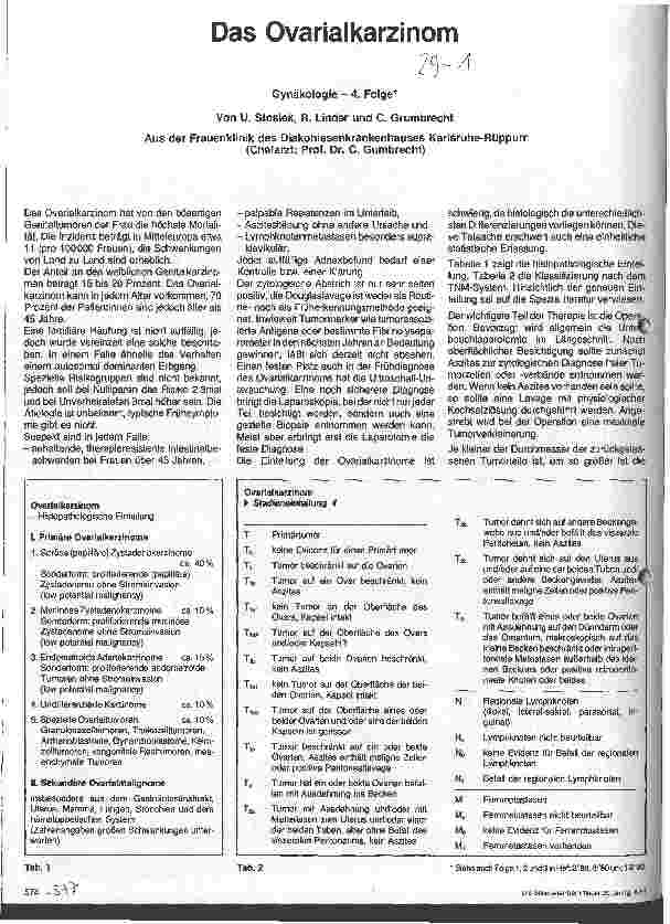 Vorschauseite 1: Ovarialkarzinom