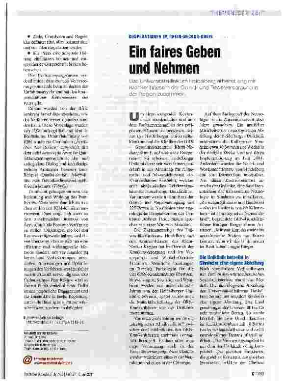 Vorschauseite 3: Evaluation zeigt: Es gibt noch Verbesserungspotenzial