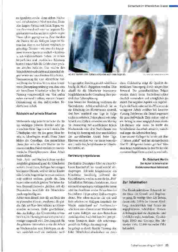 Vorschauseite 2: Dreichschichtsystem flexibel und familienfreundlich gestaltenSchichtdienst? Ja bitte!