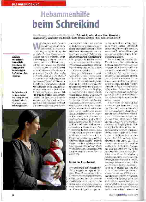 Vorschauseite 1: Hebammenhilfe beim Schreikind
