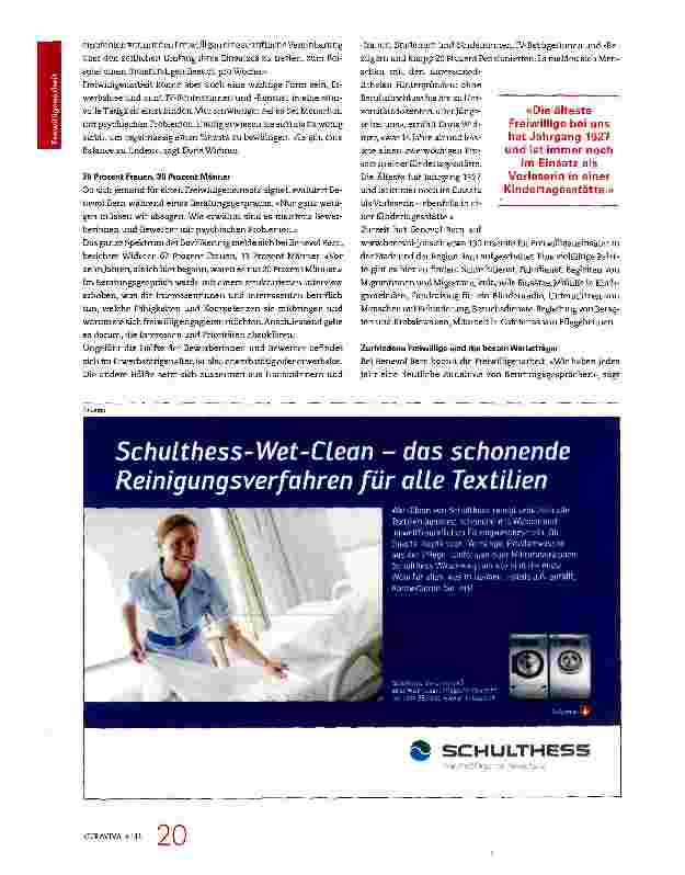 Vorschauseite 2: Die Heime haben die Werbewirkung von zufriedenen Freiwilligen erkannt