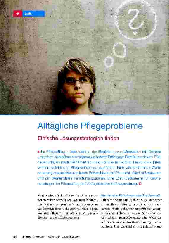 Vorschauseite 1: Alltägliche Pflegeprobleme