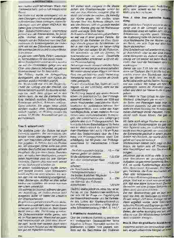 Vorschauseite 5: Krankenpflege in den fünfziger Jahren Zur Geschichte der Krankenpflege