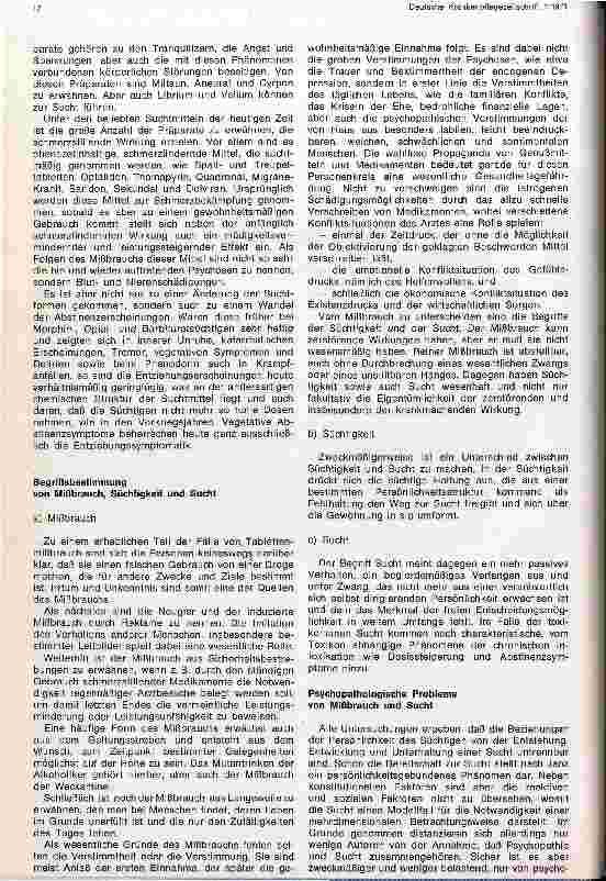 Vorschauseite 2: Zur Problematik der modernen Rauschmittel